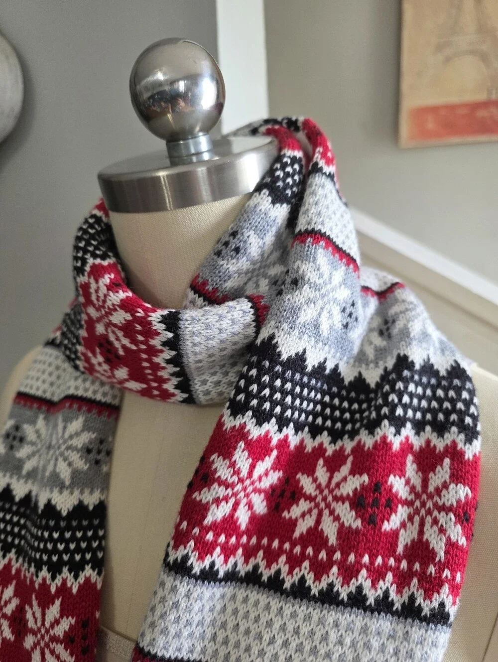 Gymboree Scarf Kids Red Black Gray NWT